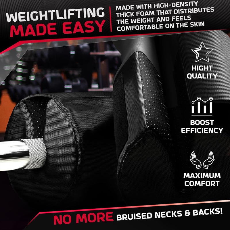 Zenooze Versatile Barbell Squats Pad, Non-Slip Design, 100% Washable, Comfortable Hip Thrust Pad for Barbell - Fits Standard and Olympic Bar - Image 5